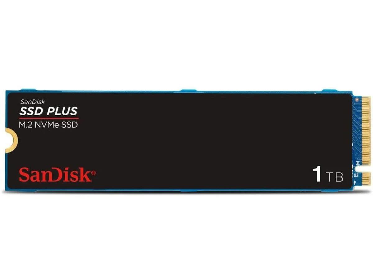 SanDisk SSD PLUS 1TB 3200MB-2500MB/s M.2 PCIe Gen 3.0 NVMe SSD SDSSDA3N-1T00-G26