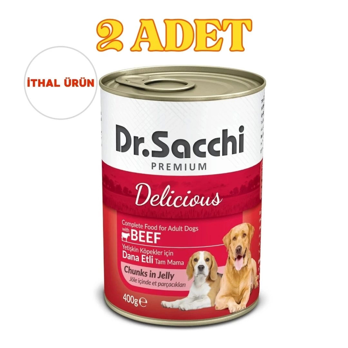 Sığır Etli Konserve Köpek Maması 2 x 400gr