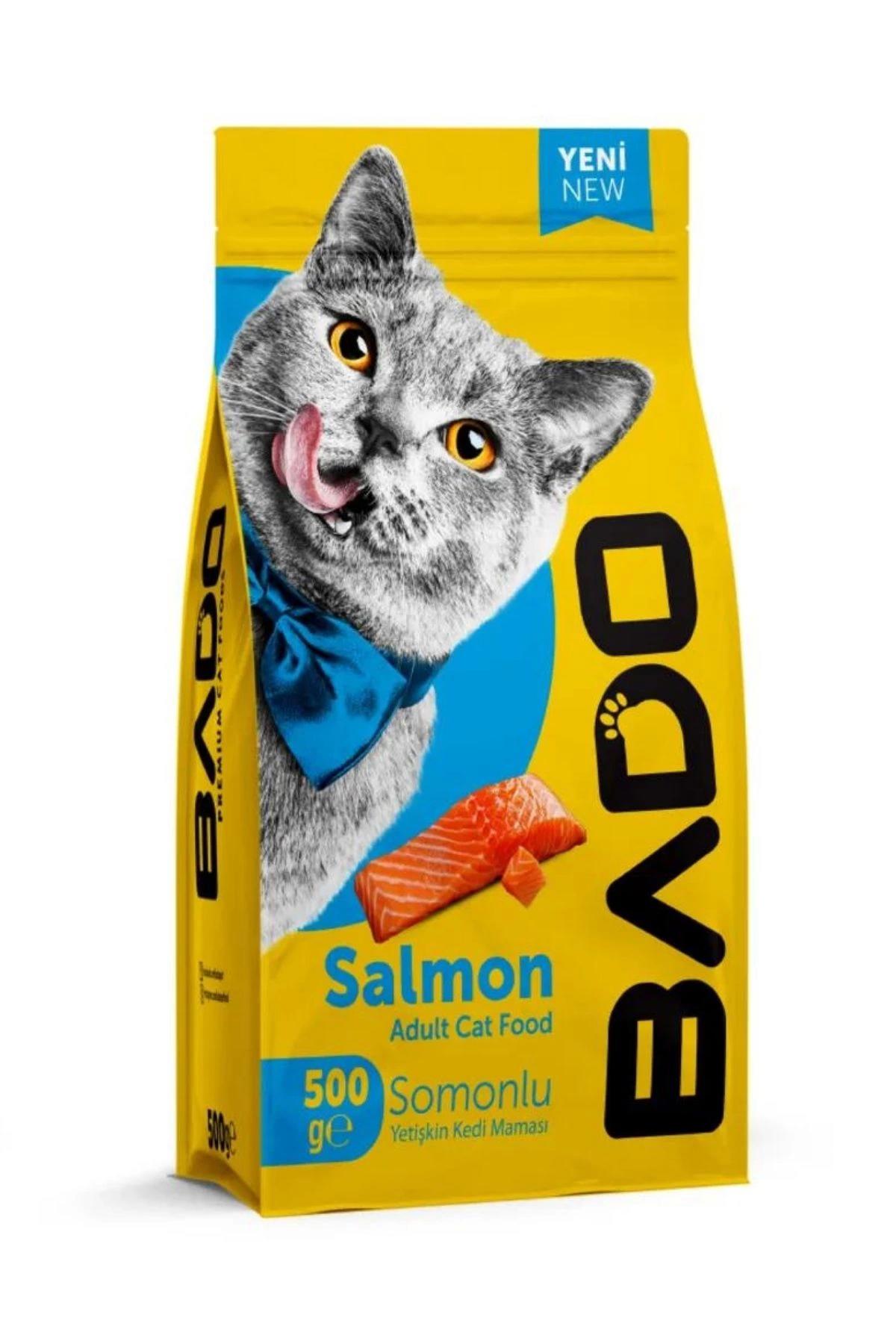 Bado Somonlu Yetişkin Kuru Kedi Maması 500 Gr