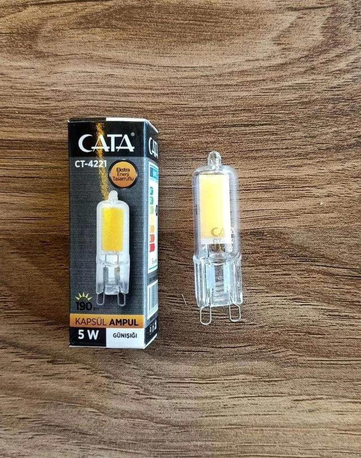 CATA 5W 220V G9 3200K GÜNIŞIĞI LEDLİ KAPSÜL AMPUL