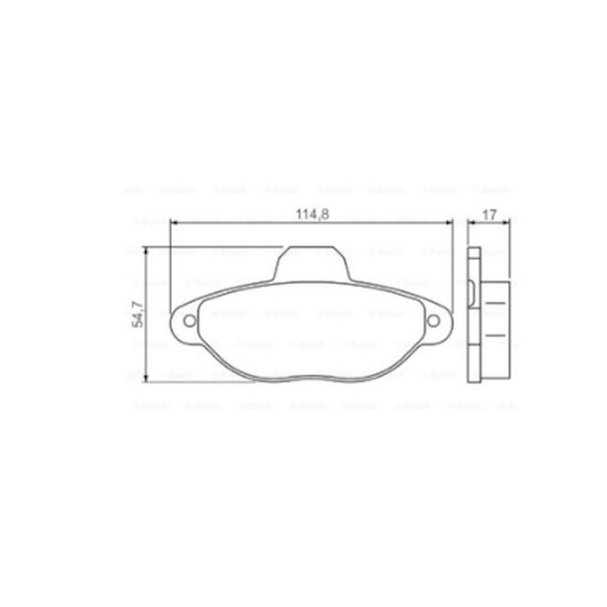 Fiat Panda Punto 0986TB2225 ÖN FREN BALATASI Bosch