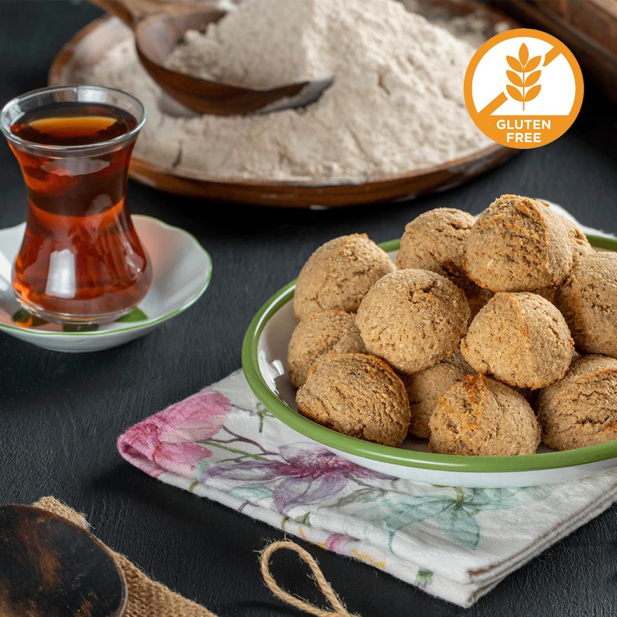 Glütensiz & Şekersiz Karabuğday Kurabiyesi(500 Gr)