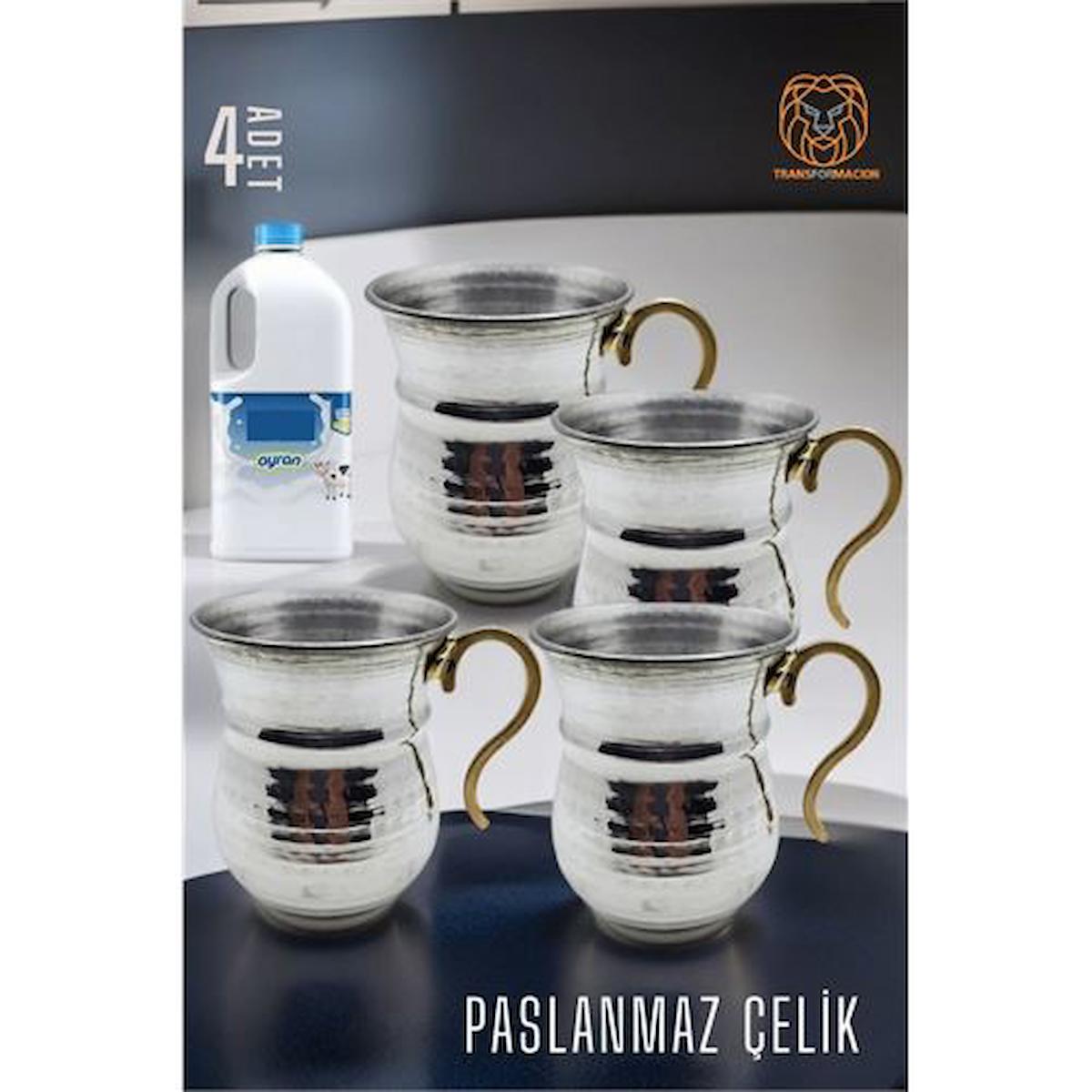 Transformacion Çelik Ayran Bardağı 4 ADET 720284