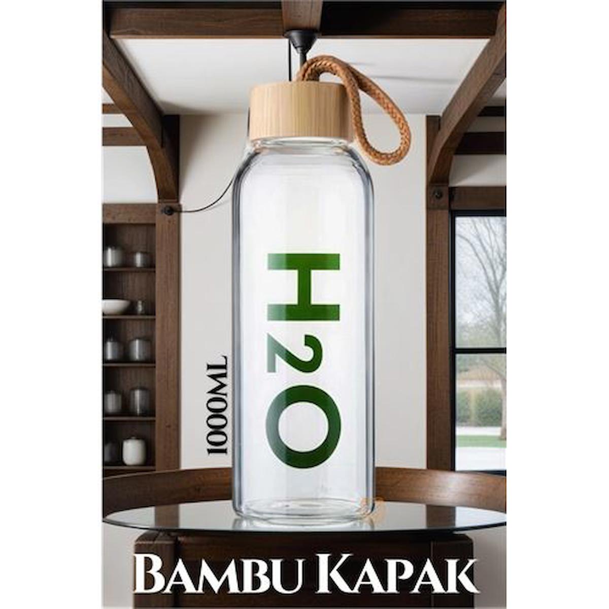 TransForMacion Bambu Kapak Borosilikat Matara 1000 ML 719562