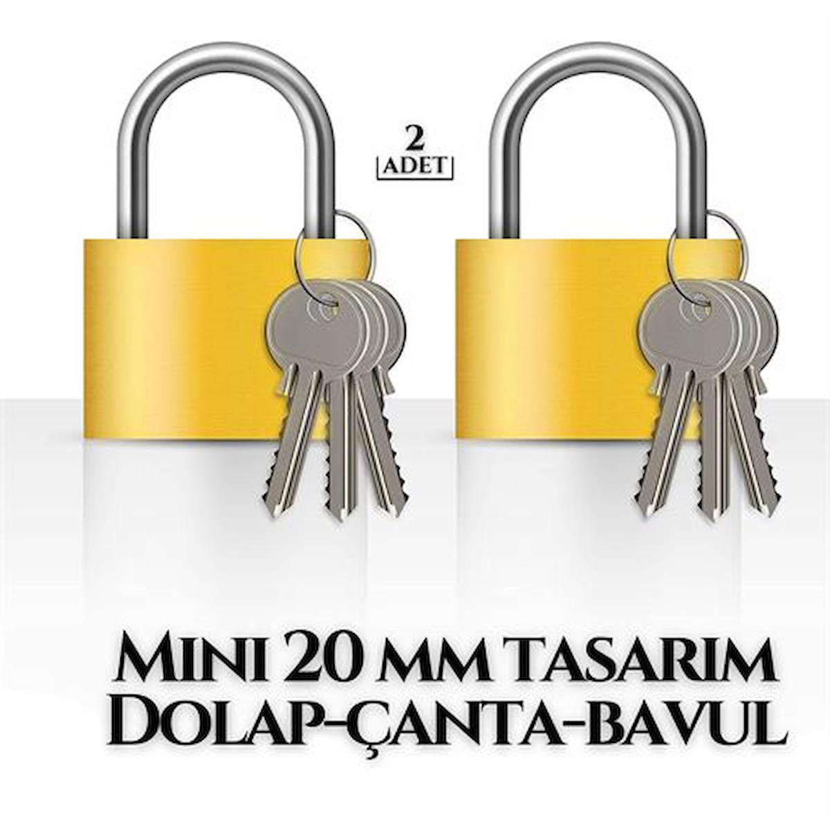 TransForMacion Mini 20mm Dolap Çanta Bavul Kilidi 2 ADET 718880