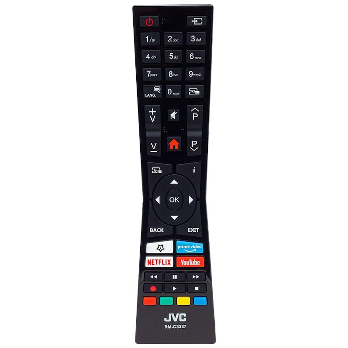 Jvc RM-C3337 Netflix-Youtube-Prime Video Tuşlu Lcd-Led Tv Kumanda