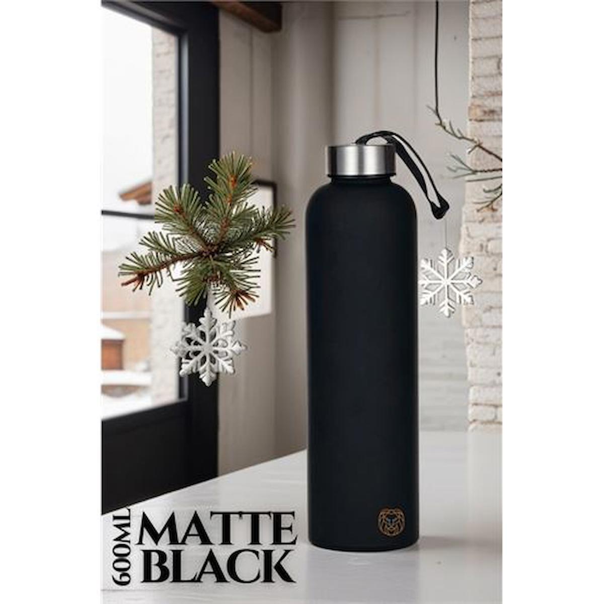 TransForMacion Matte Black Motivasyon Borosilikat Matara 600 ML 719561