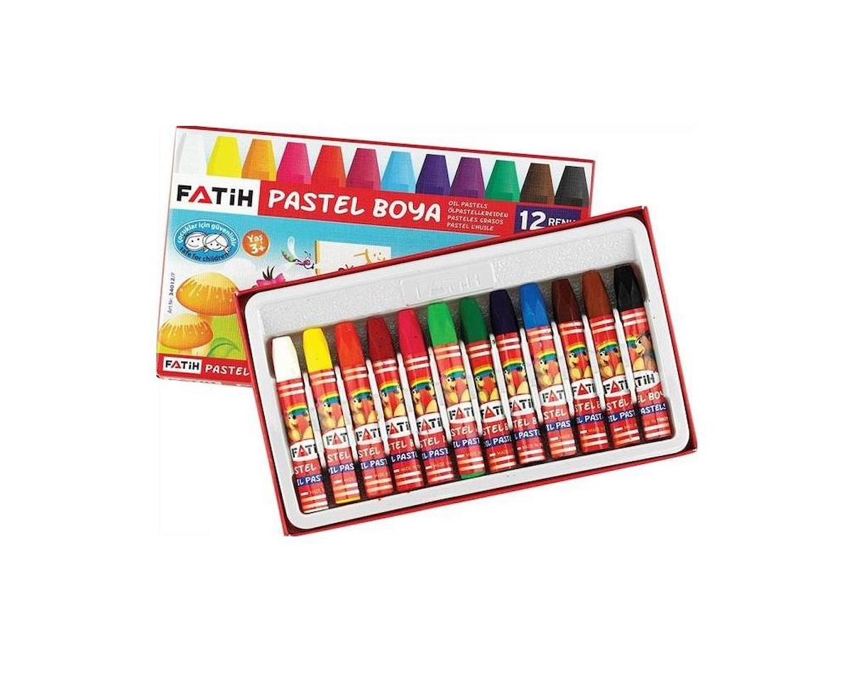 Pastel Boya 12 Renk Yağlı Pastel Boya Fatih Pastel Boya 12 Renk