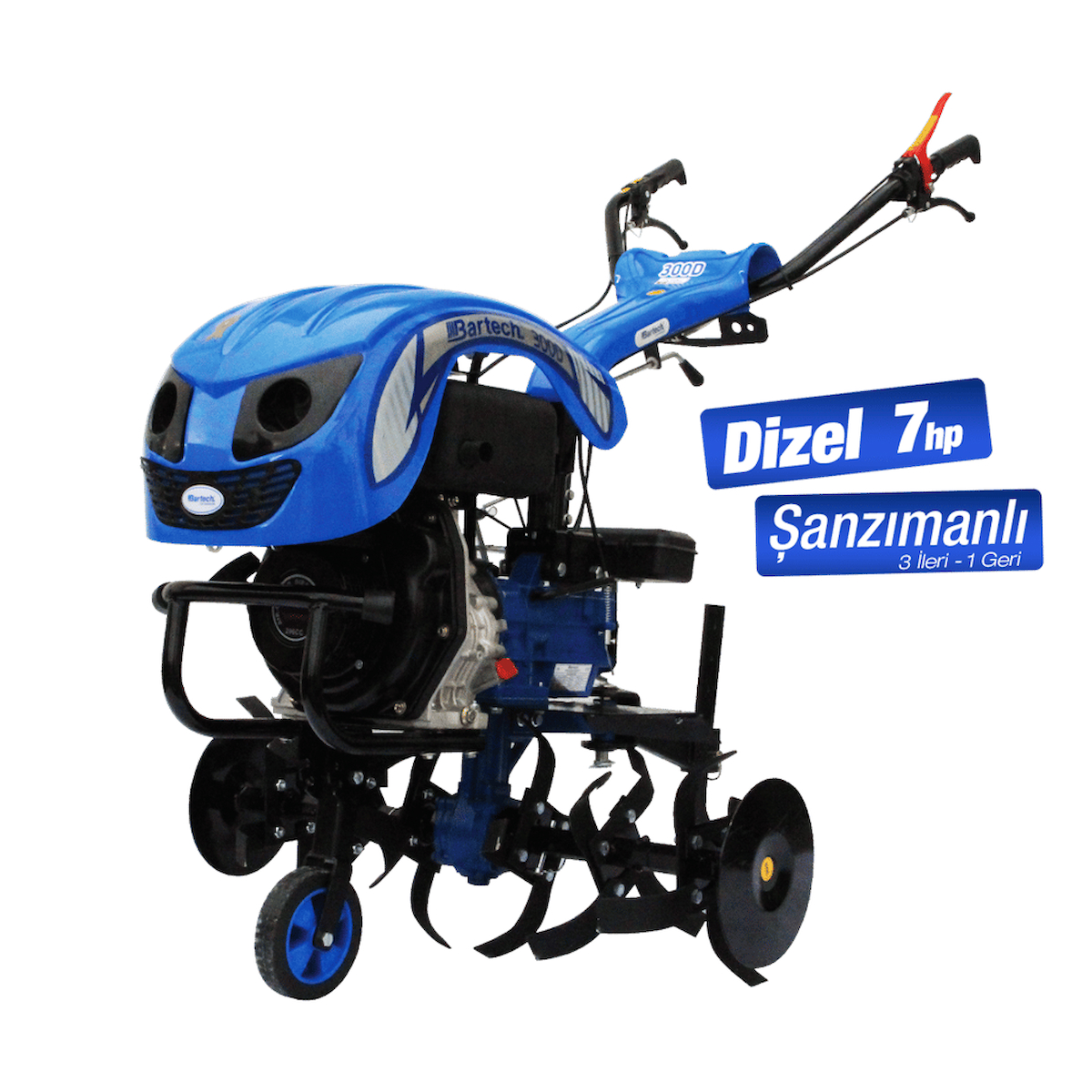 Muratti MT410 Dizel Marşlı Çapa Makinası 9.0HP