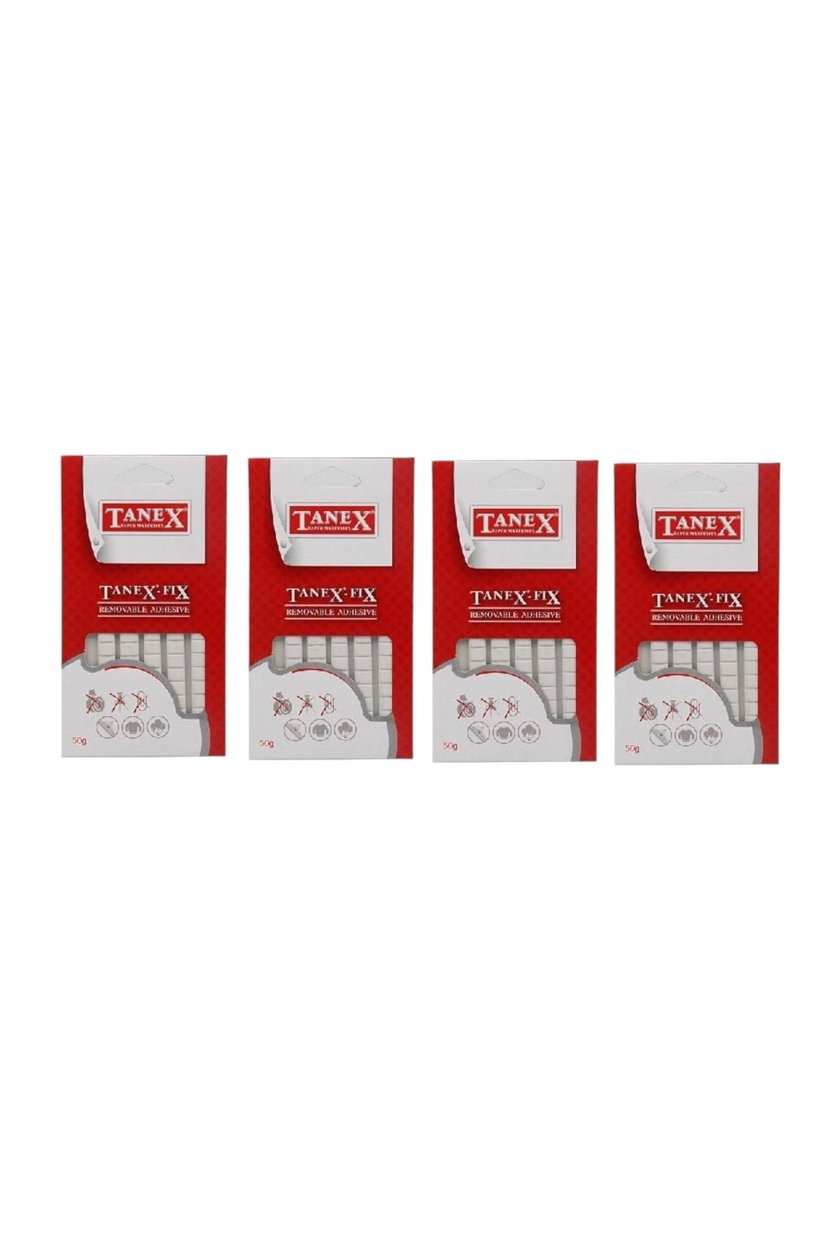 Fıx Yapıştırıcı Etiket Beyaz Renk 50 gram ( 4 Paket )