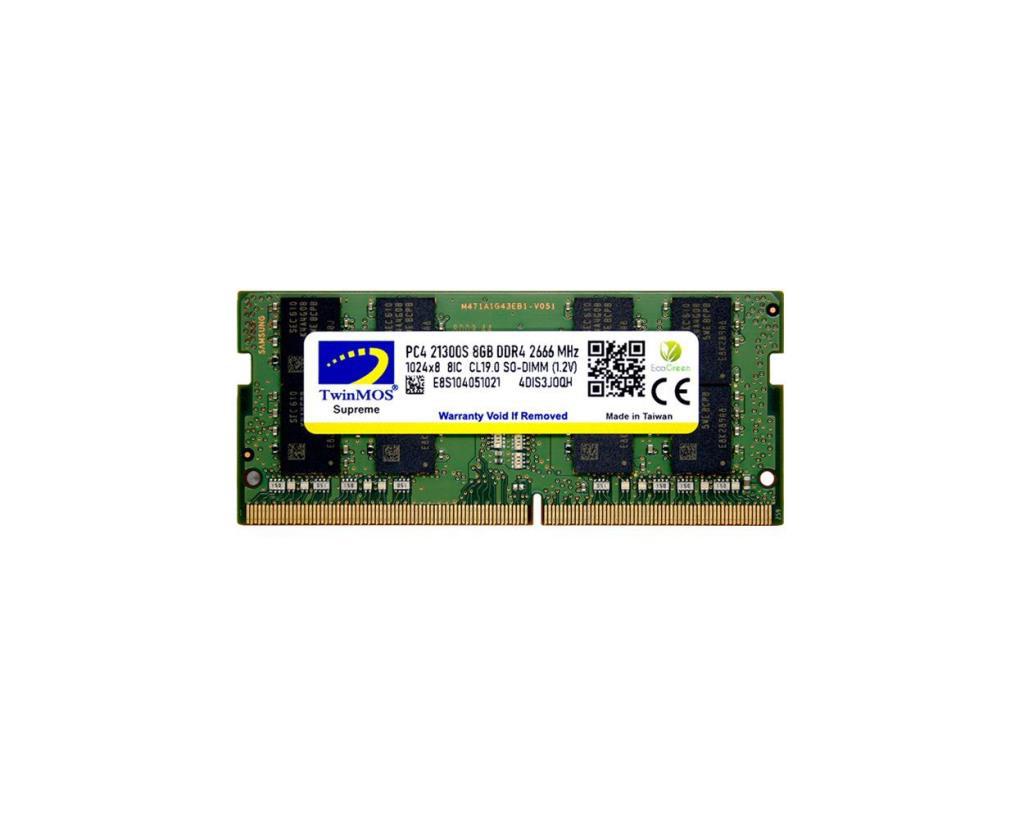 TWINMOS 8GB DDR4 2666MHZ NOTEBOOK RAM MDD48GB2666N Voltaj : 1.2V