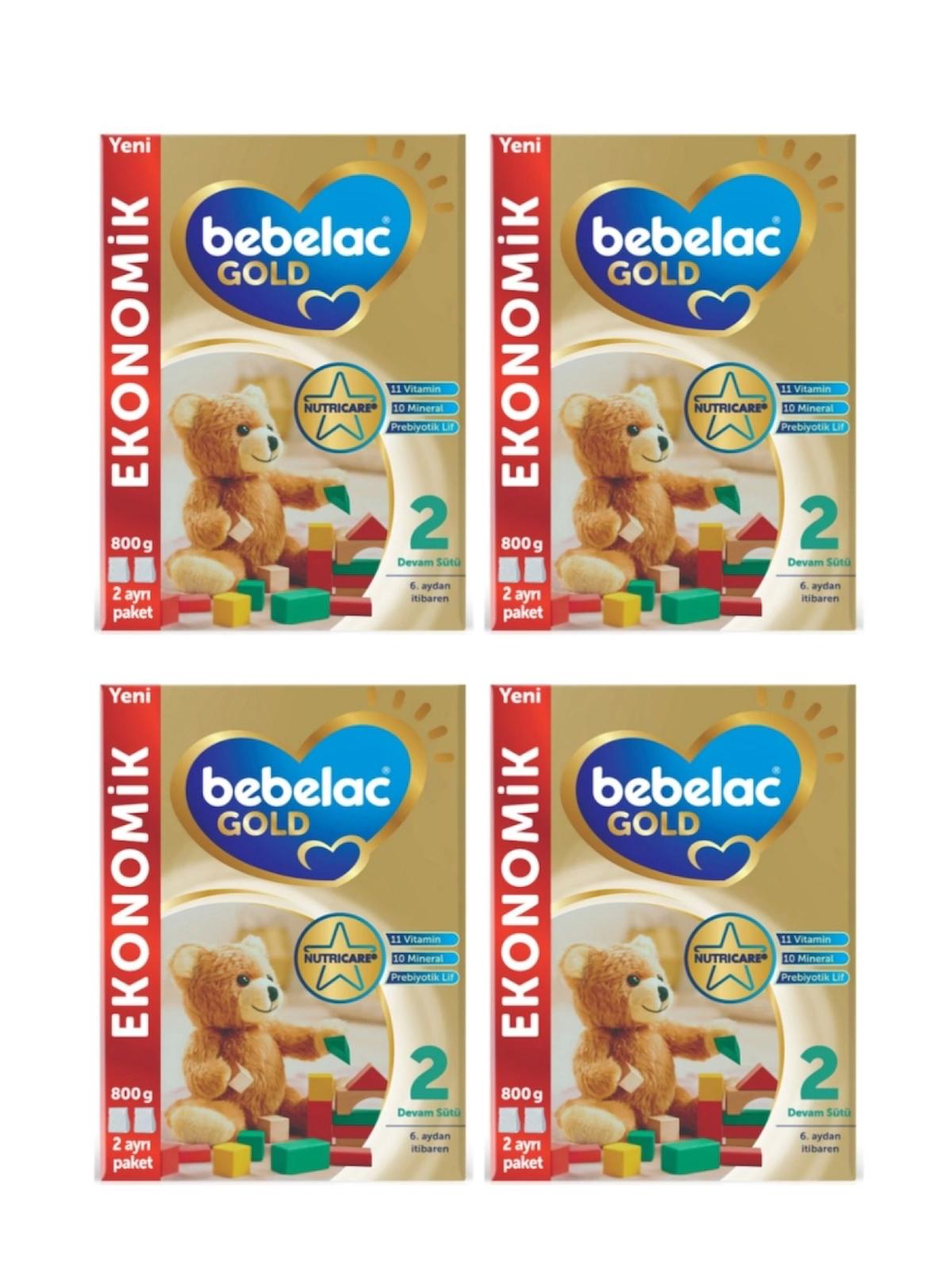 Bebelac Gold 2 Devam Sütü 6 - 12 Ay 800 G X 4 Adet Avantaj Paketi