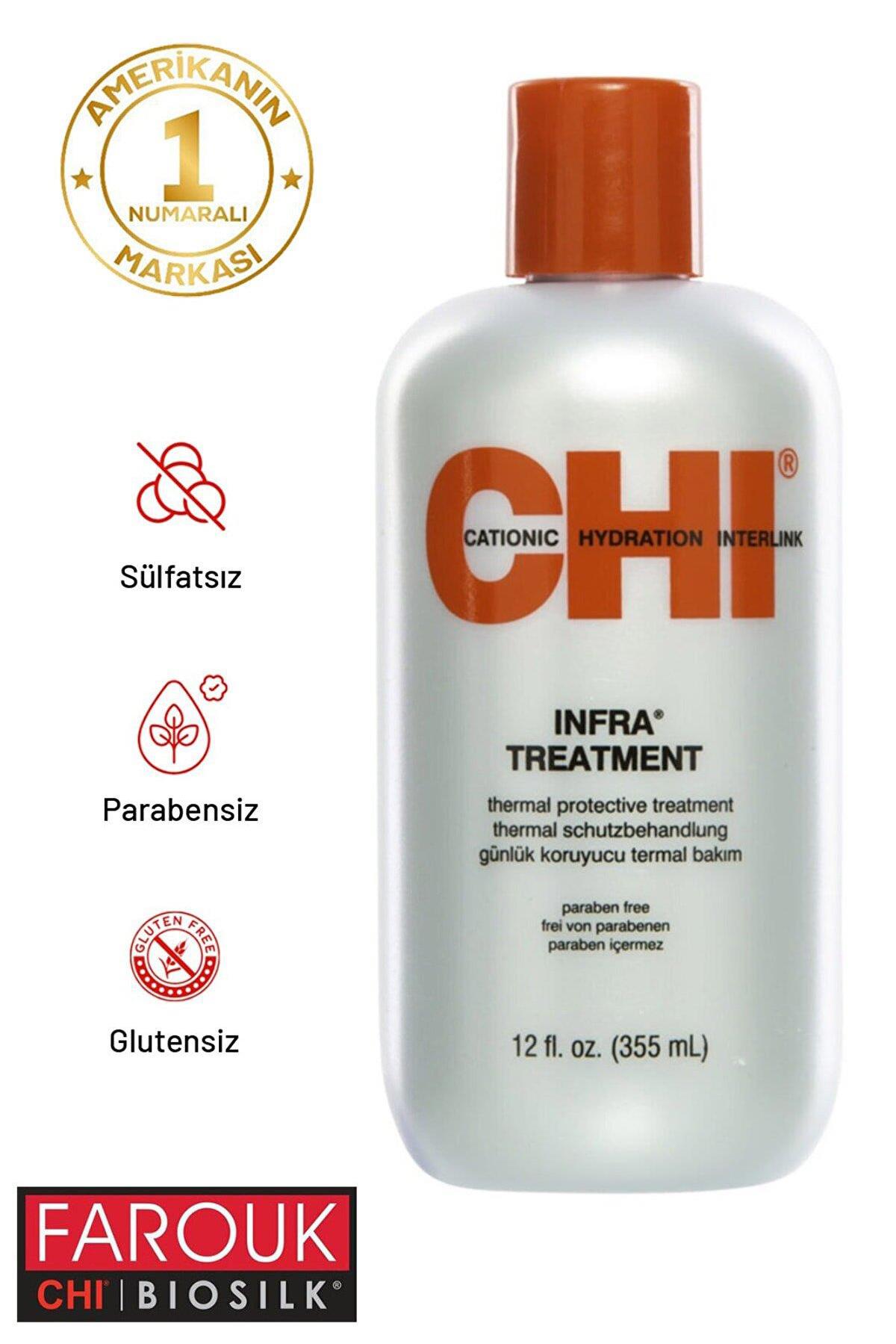 Chi Infra Treatment Onarıcı Tüm Saç Tipleri İçin Sülfatsız Bakım Yapan Saç Kremi 355 ml