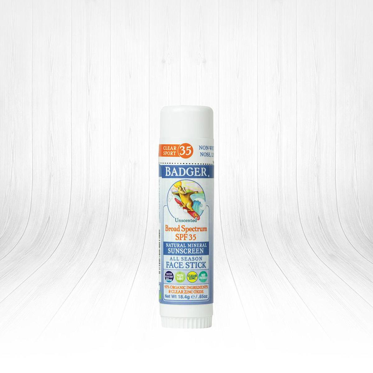 Badger Clear Zinc Kokusuz Güneş Kremi Stick SPF35 18.4 g