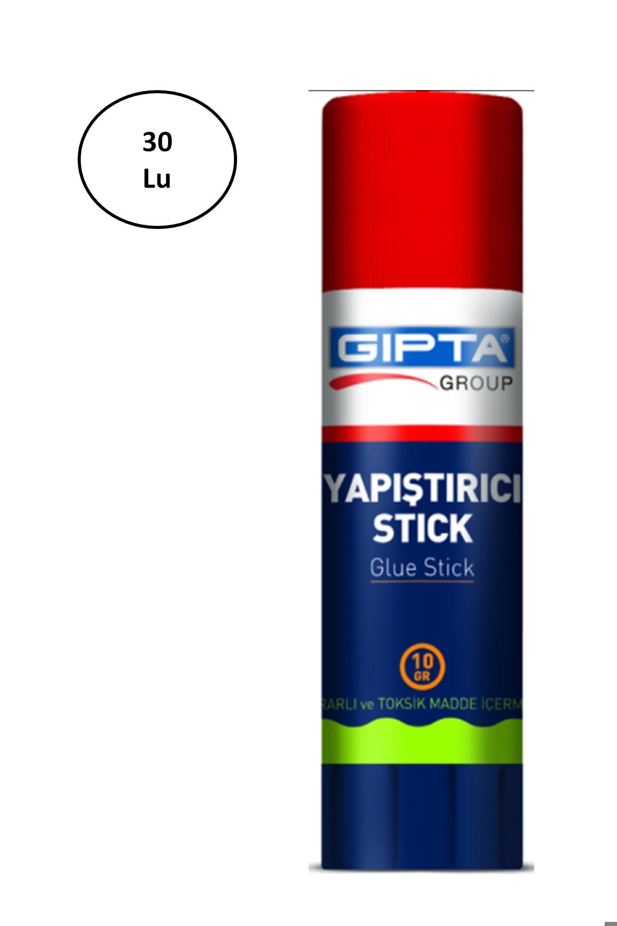 Gıpta Glue Stick Yapıştırıcı 10Gr Beyaz 30 lu