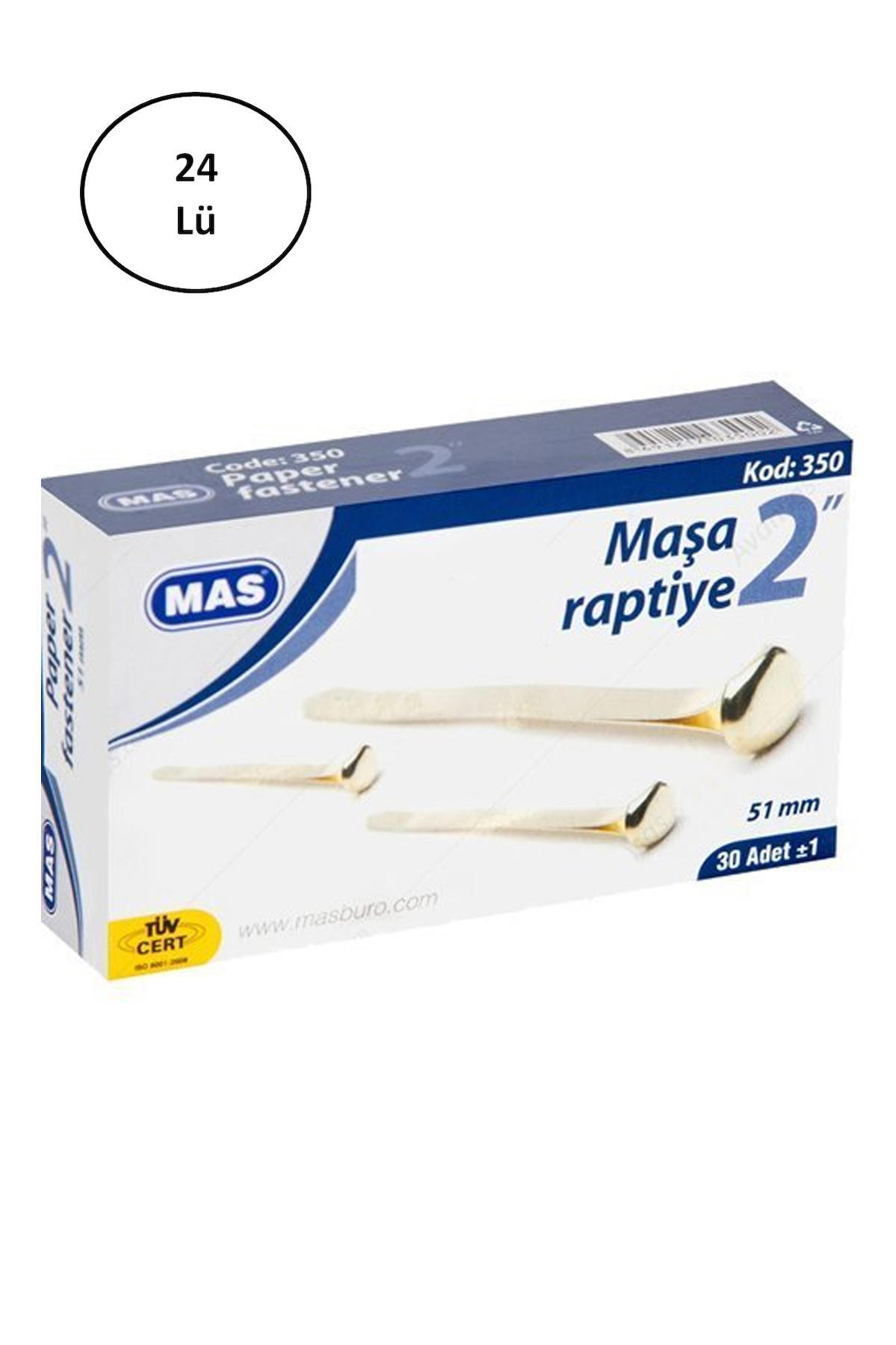 Mas Maşa Raptiye 51 Mm No:13 24 lü