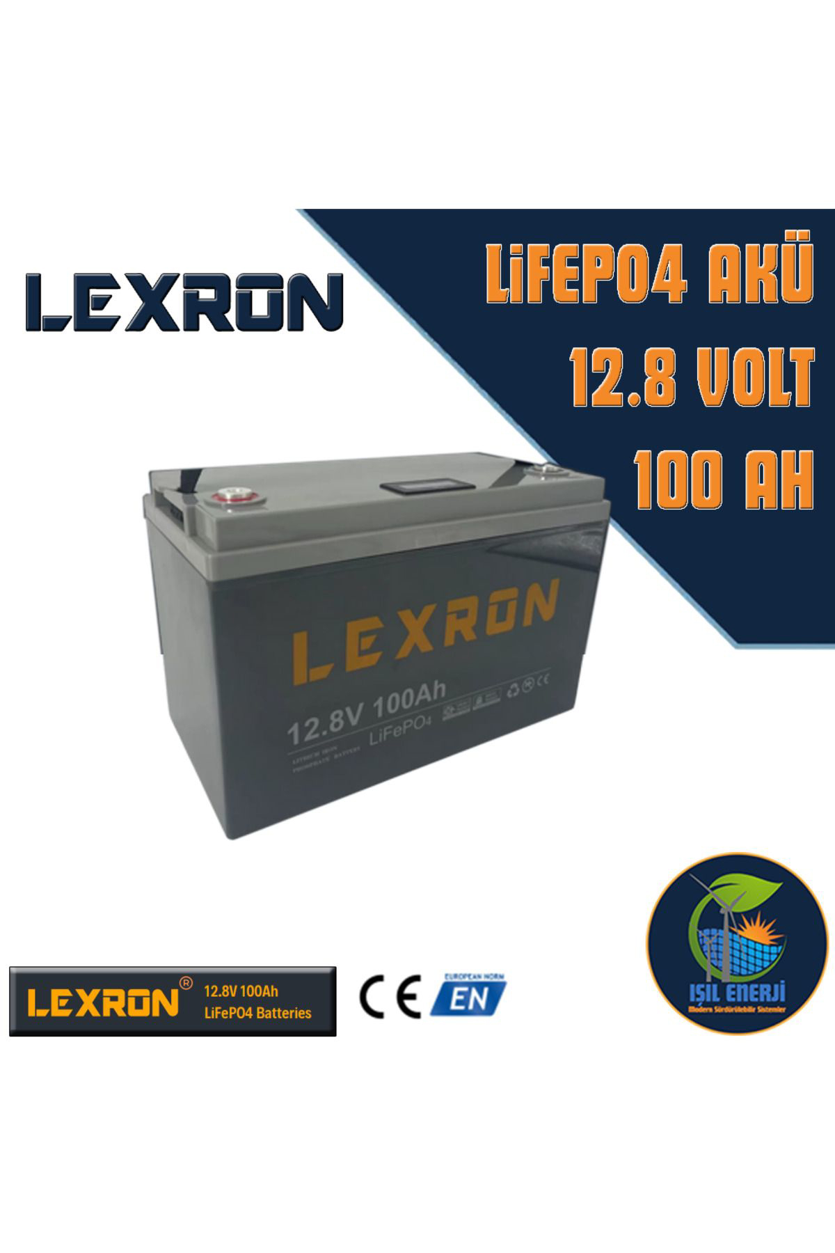 12v 100 Ah Lifepo4 Lityum Akü - 12 Volt 100 Amper Lityum Fosfat Akü