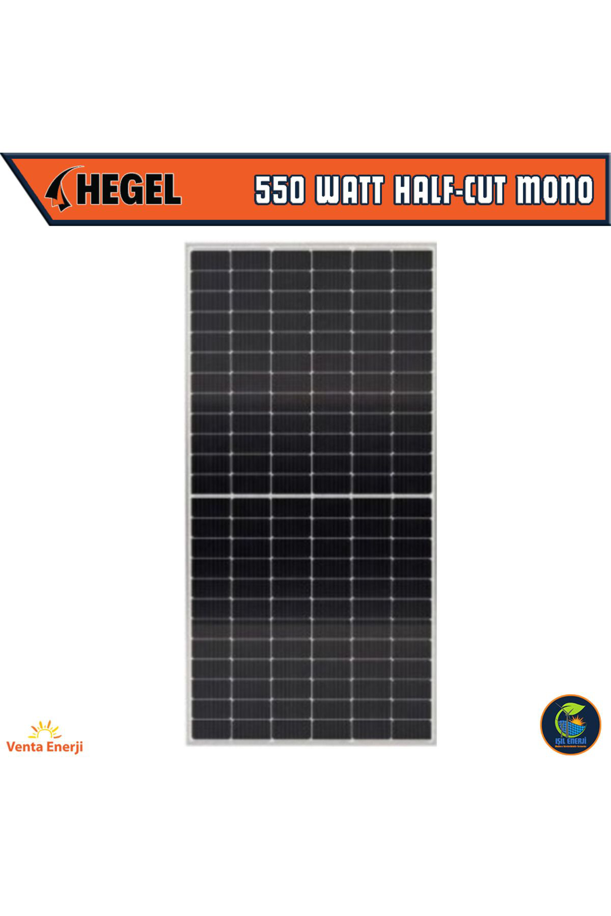 550 WATT HALF-CUT MONOKRİSTAL GÜNEŞ PANELİ