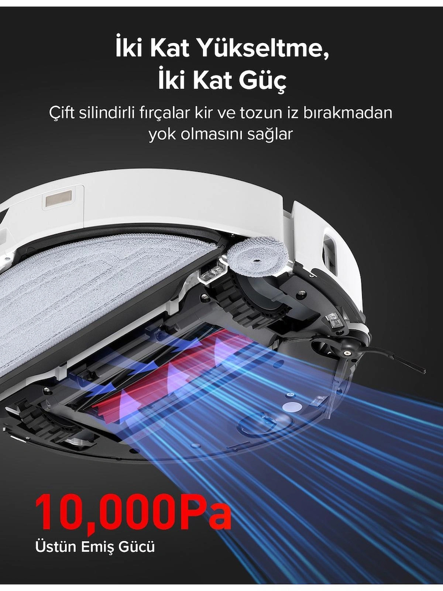 Roborock S8 MaxV Ultra Beyaz Çöp İstasyonlu Akıllı Robot Süpürge – OUTLET