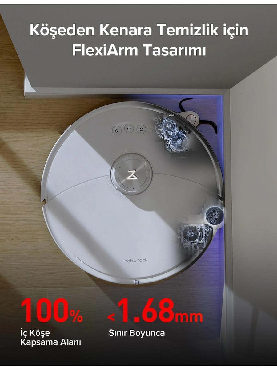 Roborock S8 MaxV Ultra Beyaz Çöp İstasyonlu Akıllı Robot Süpürge – OUTLET