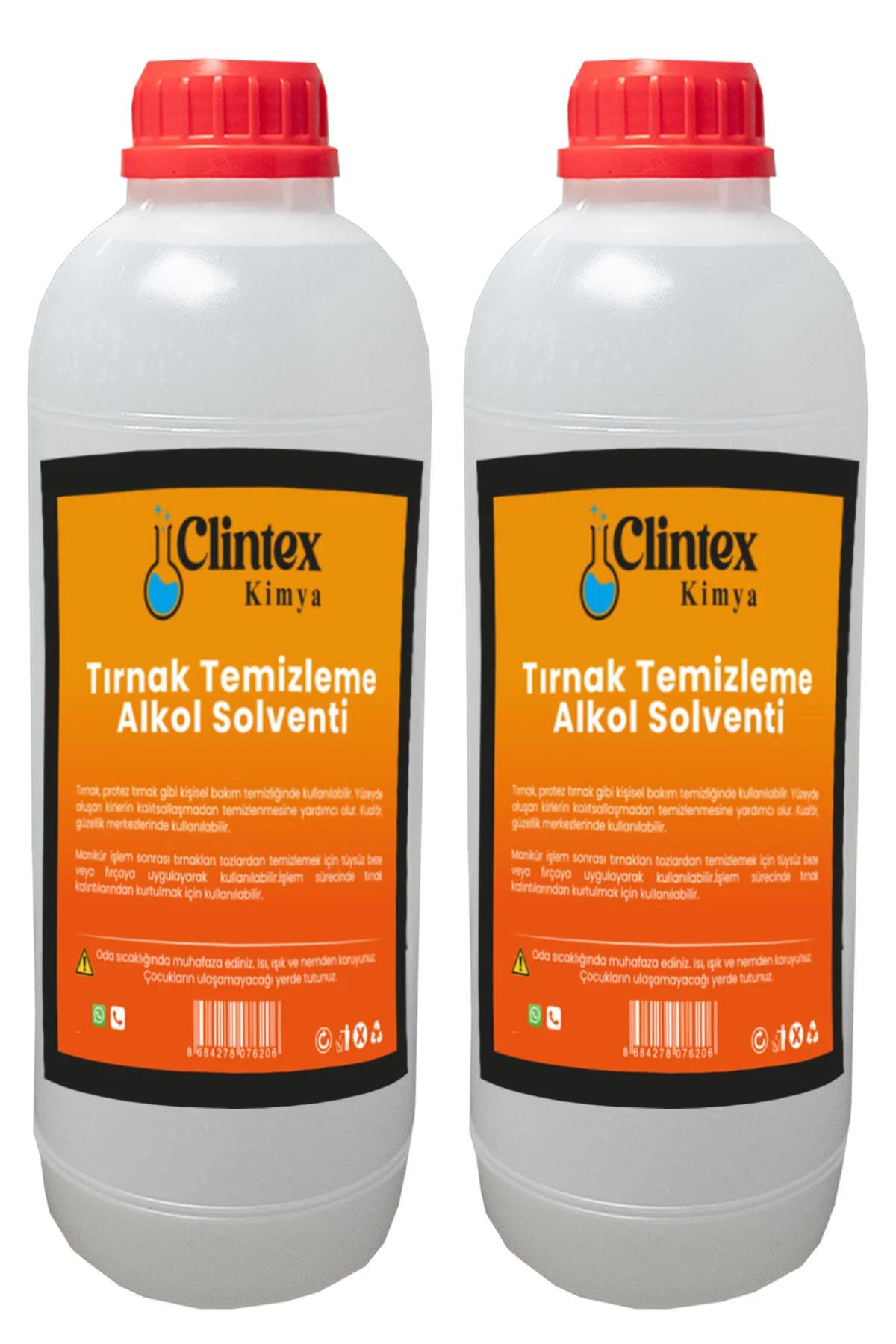 Clintex Kimya Tırnak Temizleme Alkol Solventi 2x1 Lt