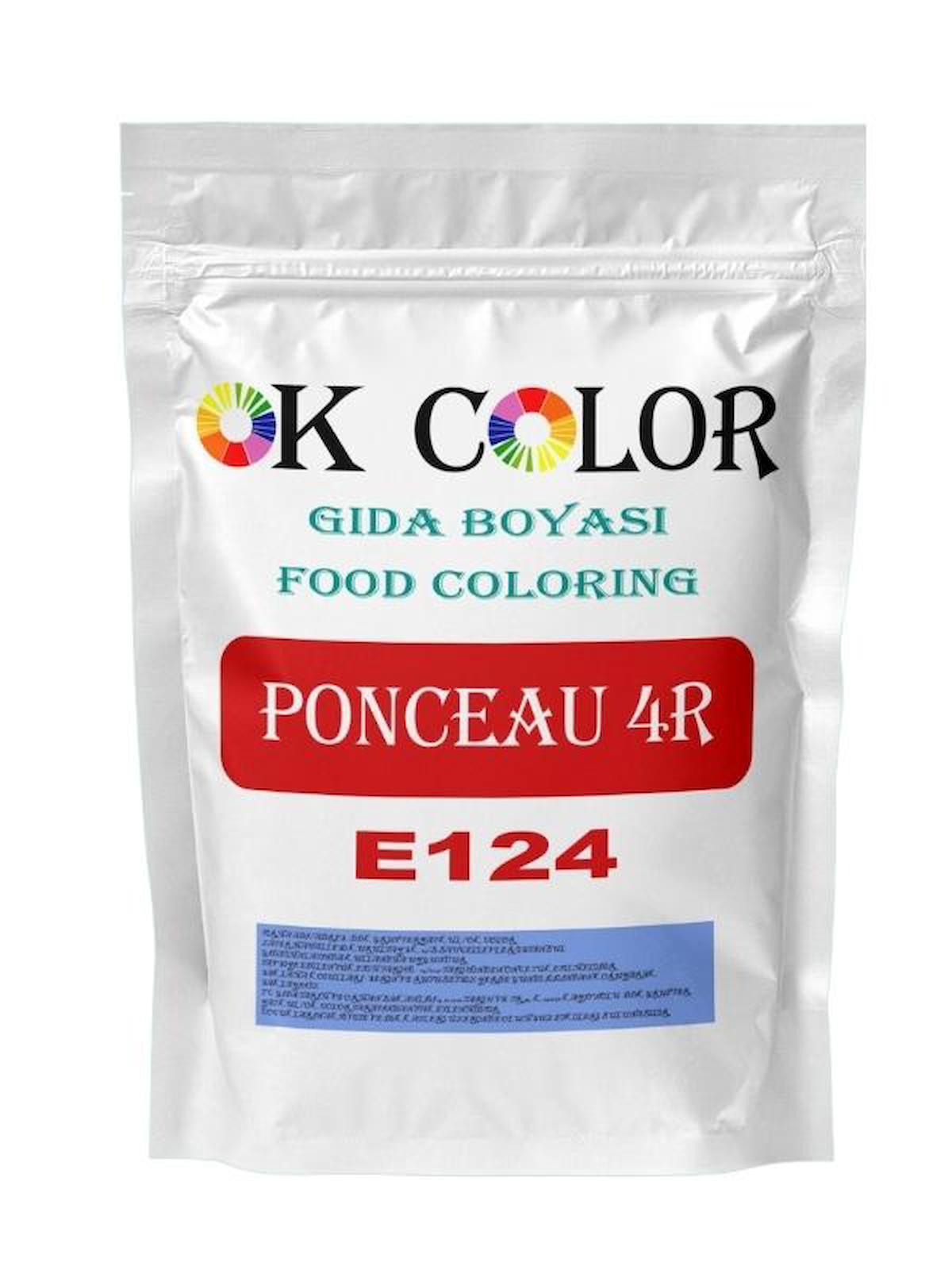 Ponceau 4r E124 Ponso 4r Kırmızı Toz Gıda Boyası 10 Gr