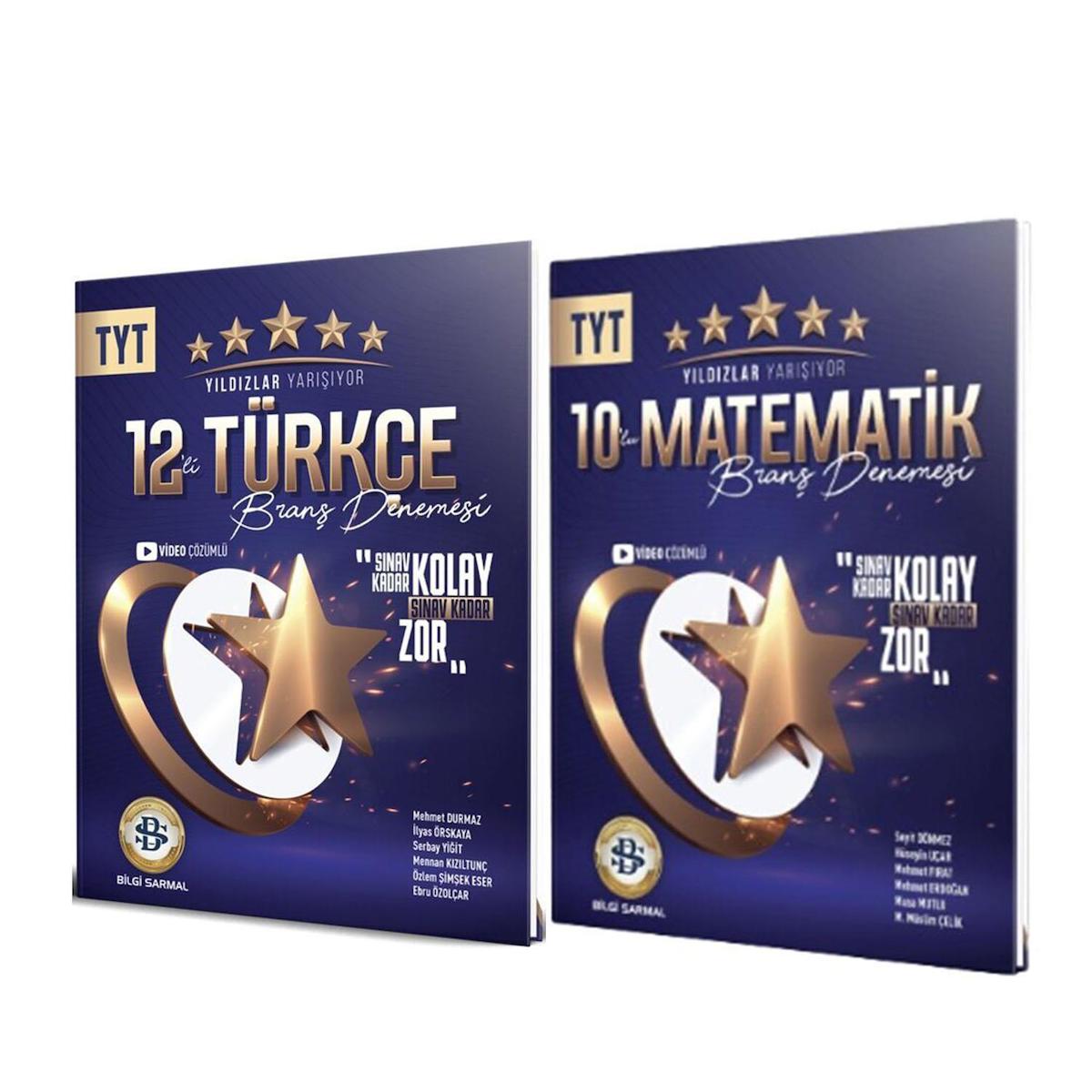 Bilgi Sarmal TYT Yıldızlar Yarışıyor Türkçe ve Matematik Deneme Seti 2 Kitap