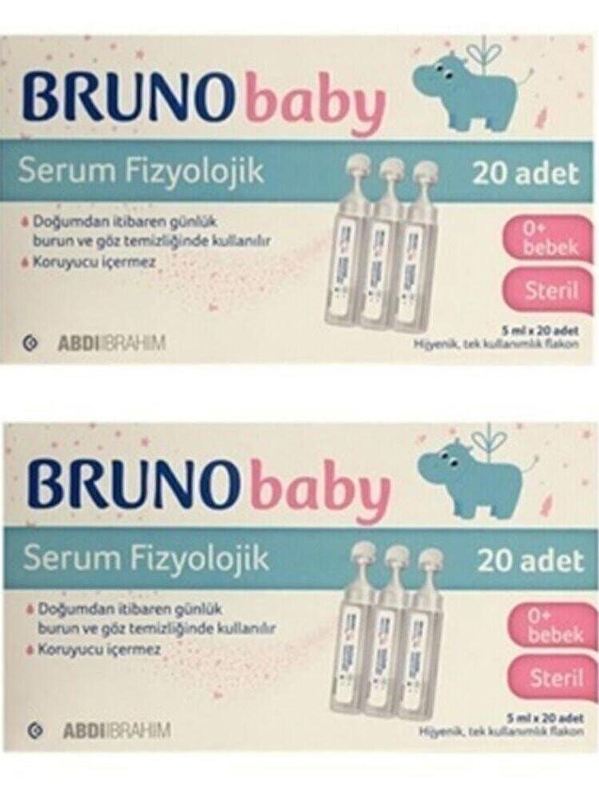 Bruno Baby Serum Fizyolojik 5 ML x 20 Flakon - 2 Adet