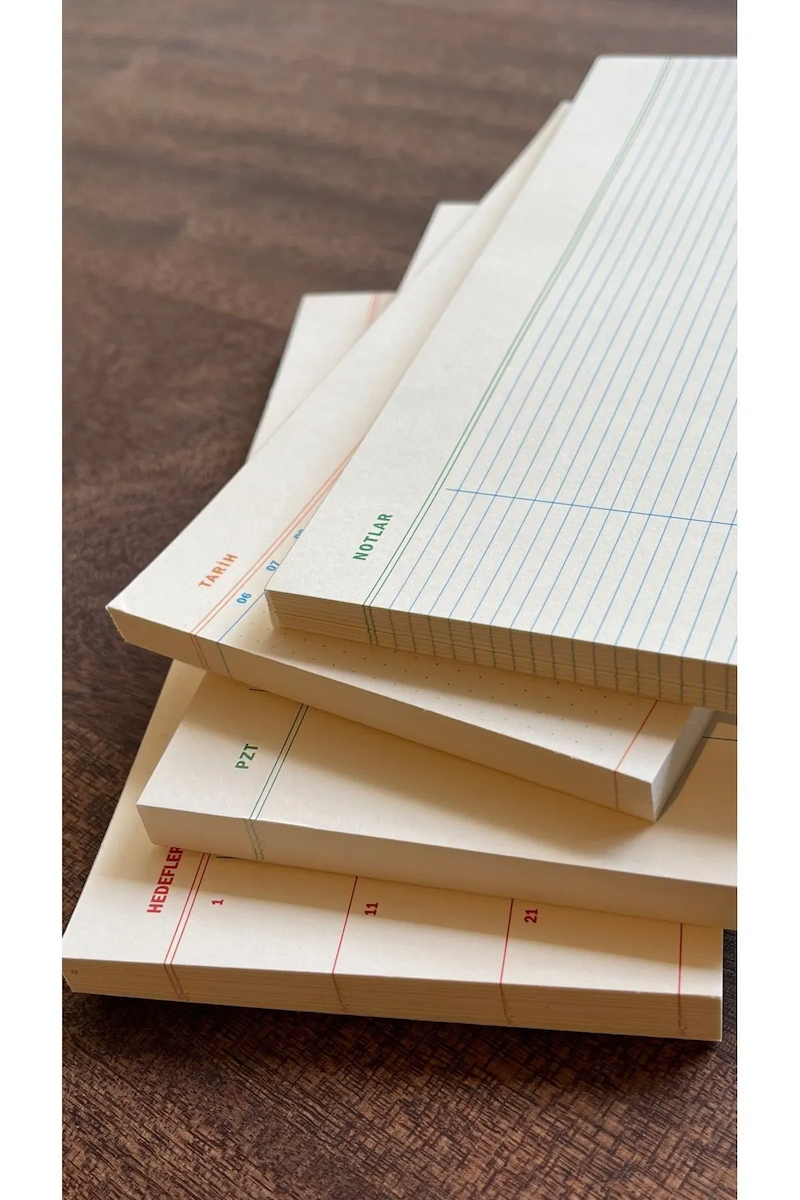 4'lü Masaüstü Planlayıcı Set, Tarihsiz (Hedefler, Haftalık Planlayıcı, Noktalı ve Çizgili Notepad)