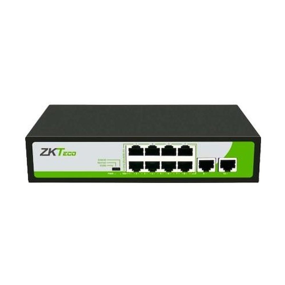 Zkteco PE082-120-C  8 Port 2xgigabit Uplink Poe Switch