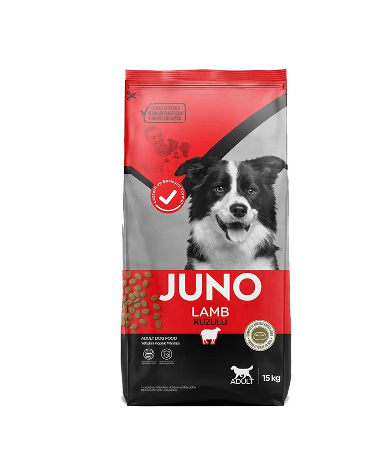 Juno Kuzu Etli/Pirinçli Yetişkin Köpek Maması 15kg