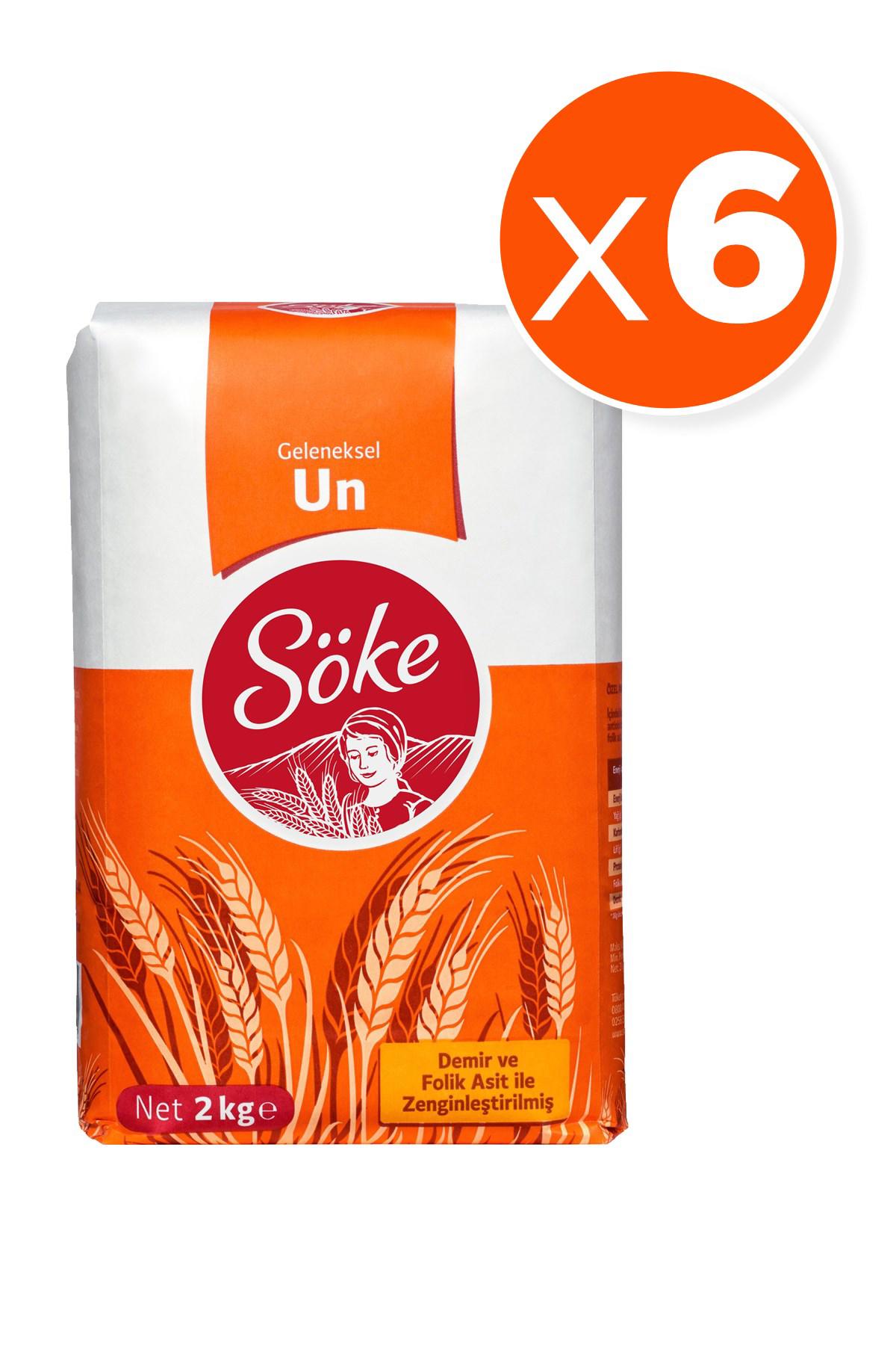 Söke Un 2 kg x 6 Adet (12 kg)