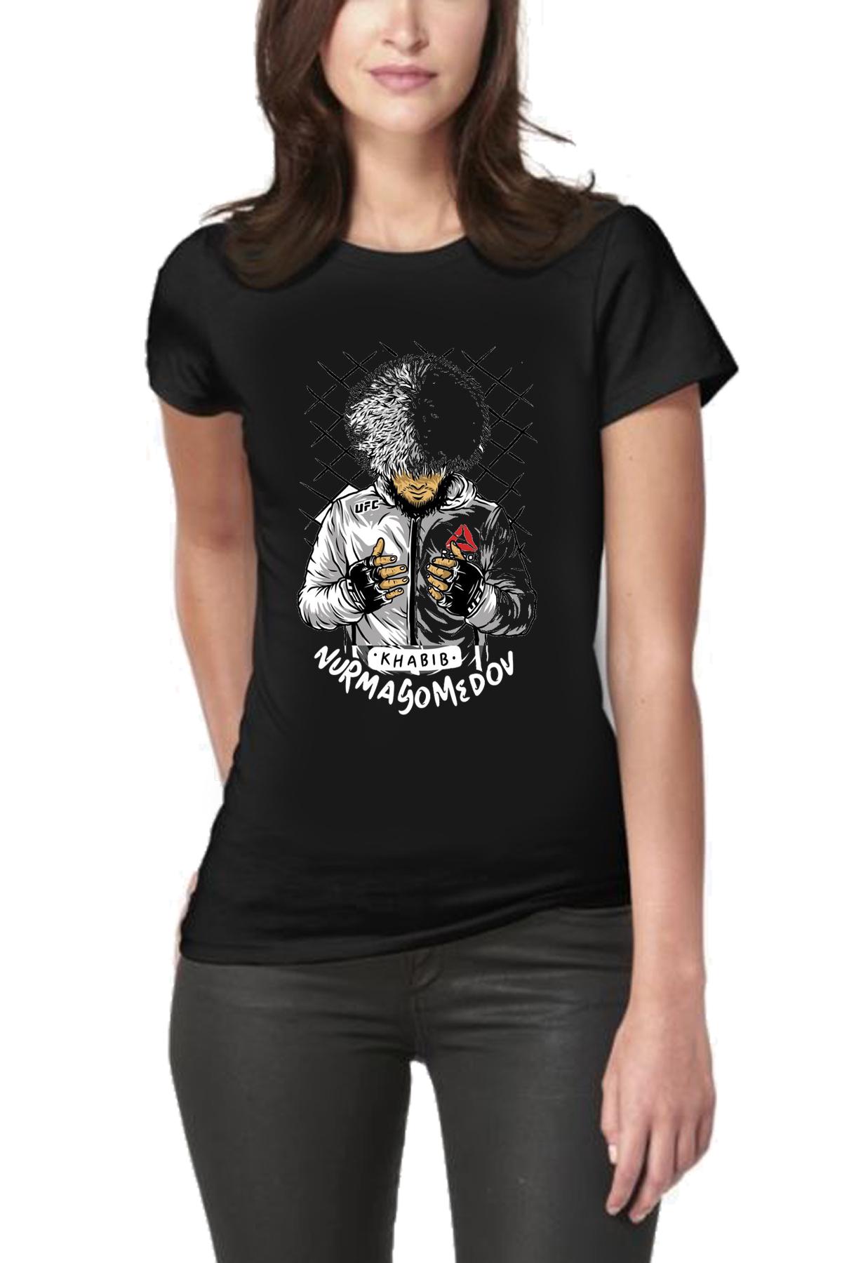 Art T Shirt Khabib Nurmagomedov UFC Kad n Ti ort Fiyatlar ve Modelleri Pazarama