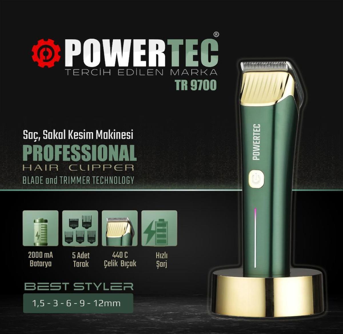 Powertec Tr-9700 Kuru Çok Amaçlı Tıraş Makinesi