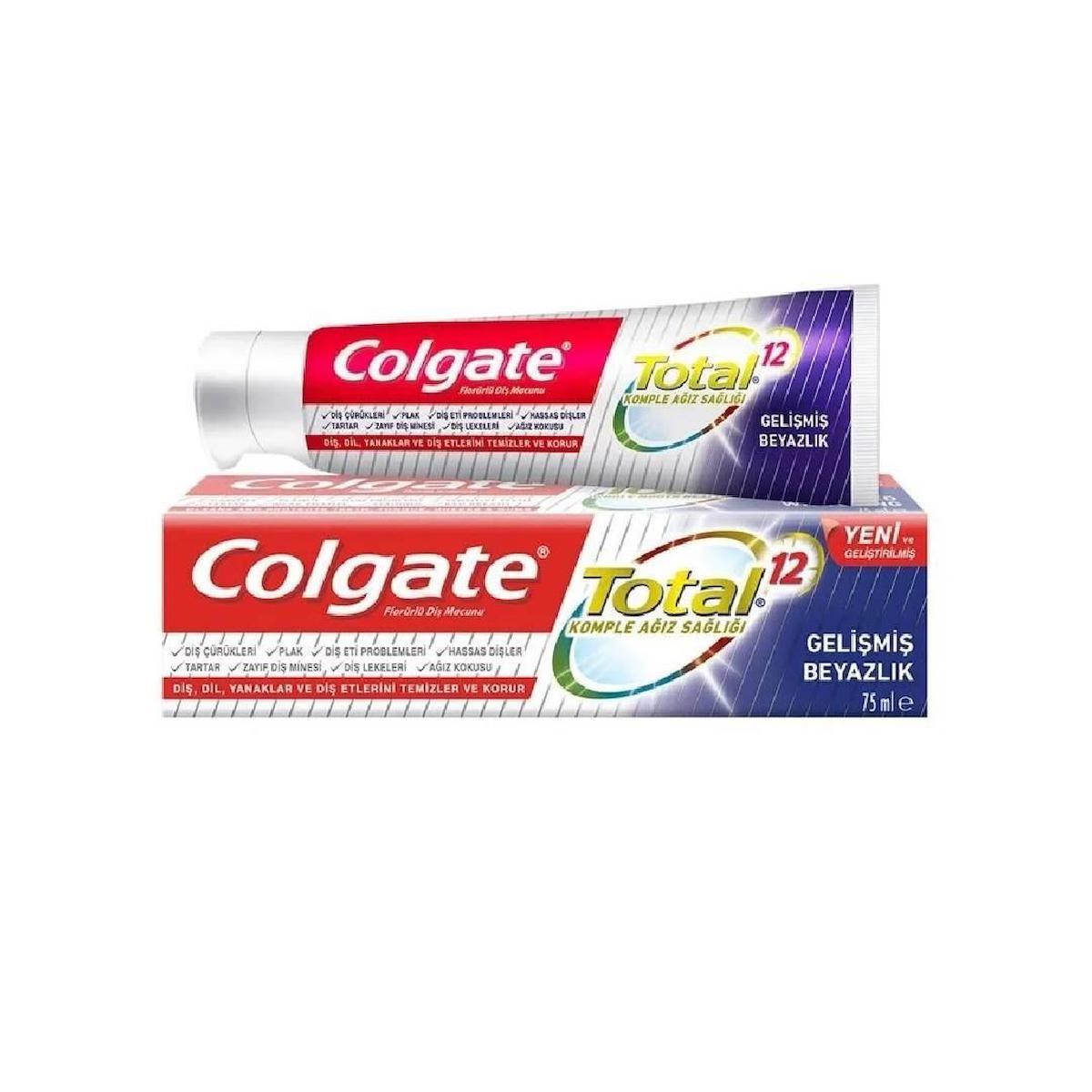 Colgate Total Gelişmiş Beyazlık Diş Macunu 75 Ml