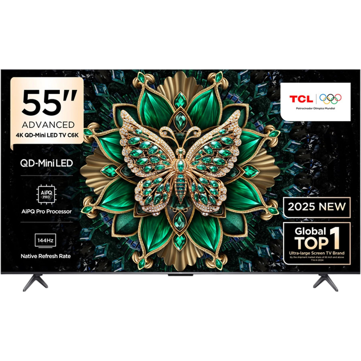 TCL 55C6K 4K UHD QD-MINILED 55" 144HZ GOOGLE TV