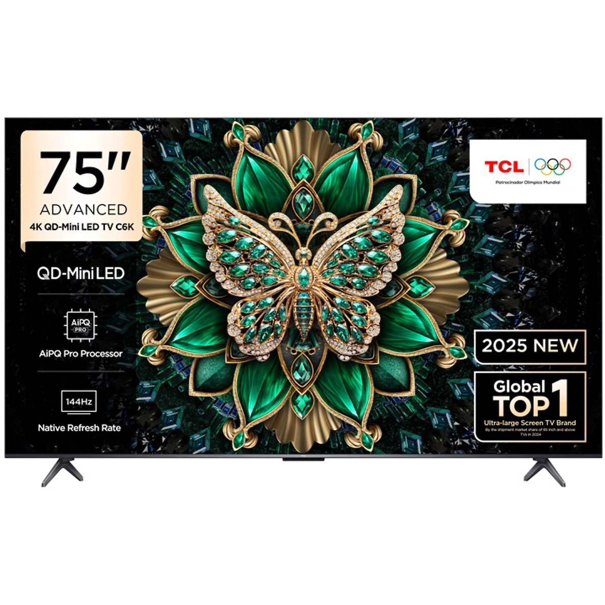 TCL 75C6K 4K UHD QD-MINILED 75″ 144HZ GOOGLE TV