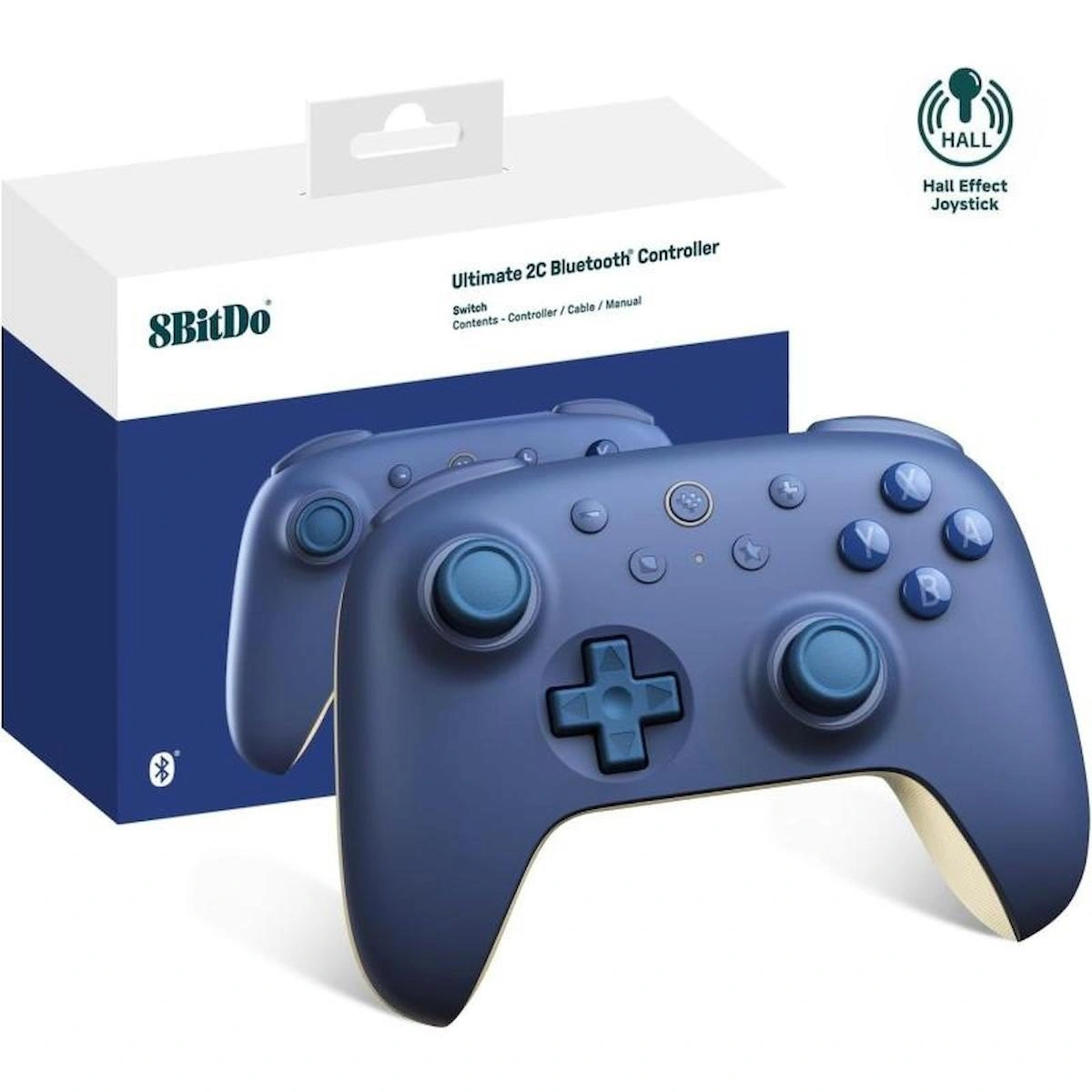 8Bitdo Nintendo Switch Ultimate 2C Bluetooth Kablosuz Controller ( Koyu Mavi )