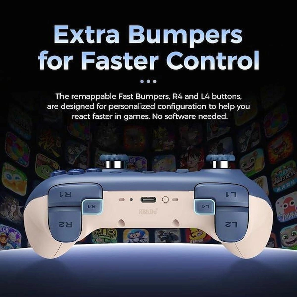 8Bitdo Nintendo Switch Ultimate 2C Bluetooth Kablosuz Controller ( Koyu Mavi )