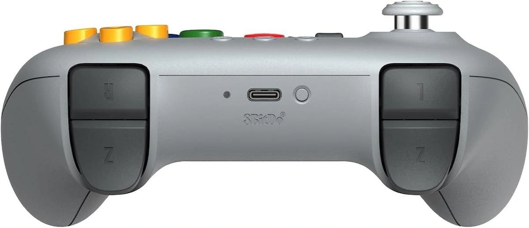 8Bitdo 64 Bluetooth Controller 3D Analog Switch, Windows, ve Android Uyumlu (Gri)