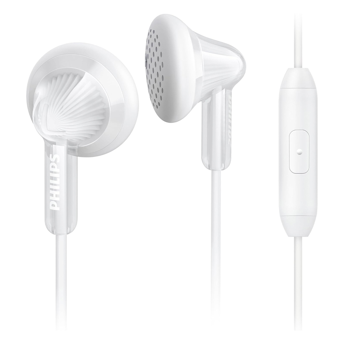 Philips SHE3015 3.5mm Jack Girişli Kablolu Mikrofonlu Kulak İçi Kulaklık Stereo Handsfree Telefon Uyumlu Beyaz