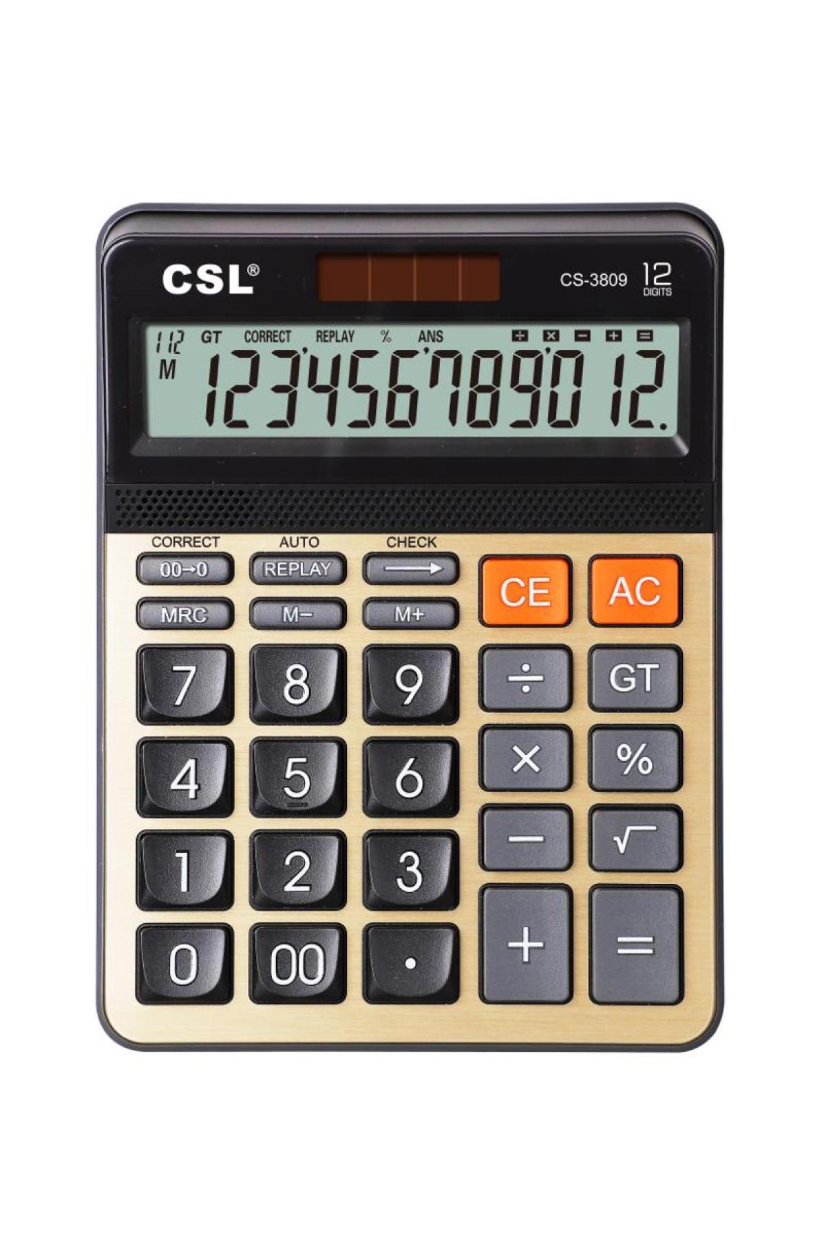 CSL CS-3809 12 Hane Masa Tipi Hesap Makinesi