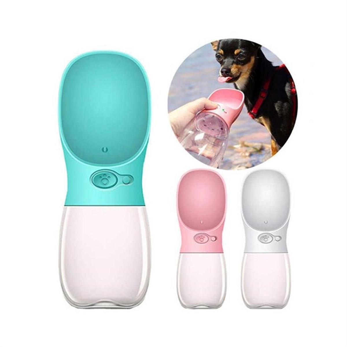 Nunbell Taşınabilir Kedi Köpek Seyahat Suluğu 550 Ml Beyaz