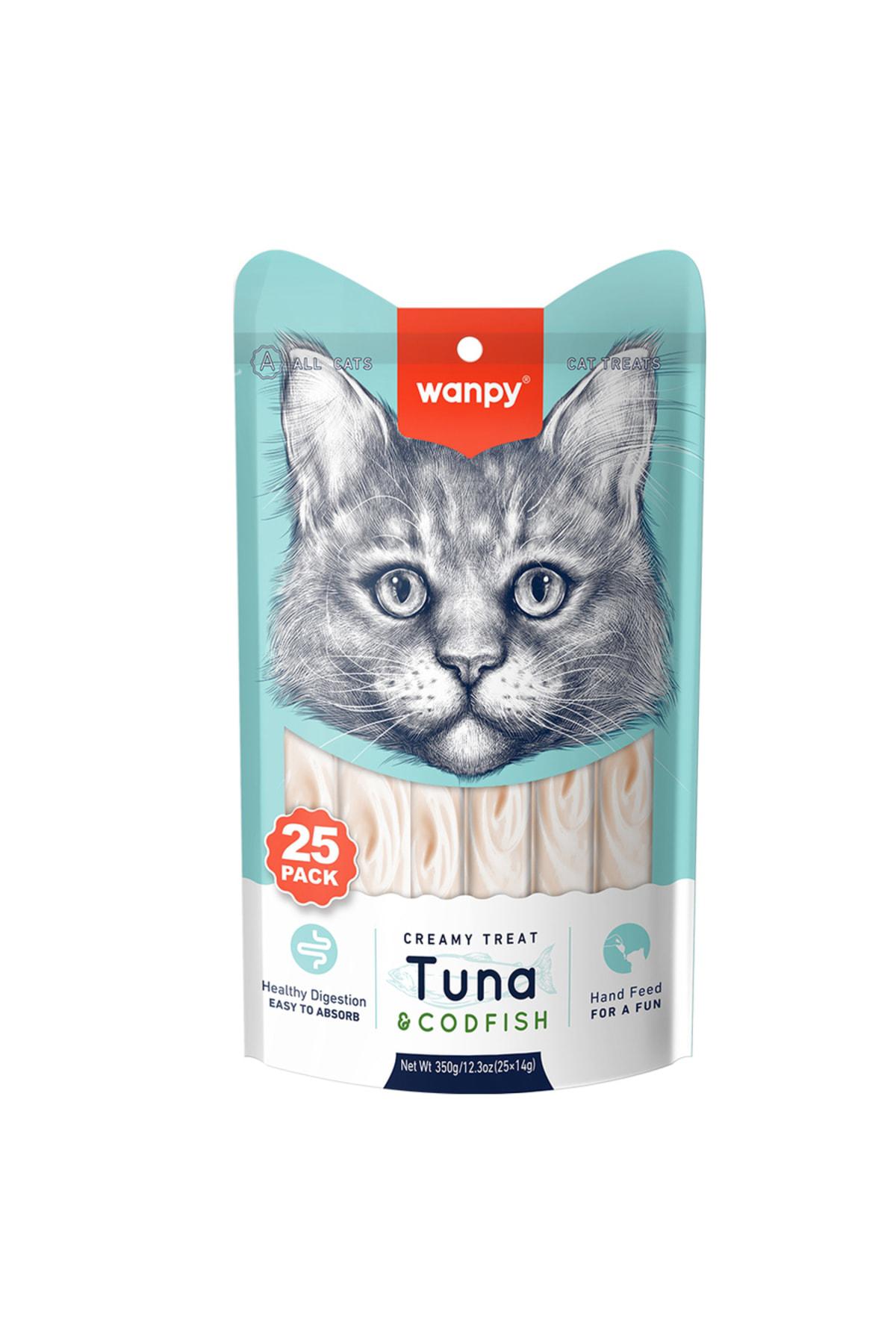 Wanpy Ton&morina Balıklı 25*14 Gr Krema Kedi Ödülü