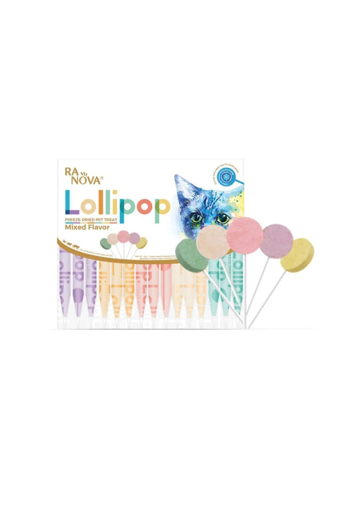 Ranova Lolipop Kediler İçin Karışık Lezzetli Ödül Maması 1,4 gr 15 Adet