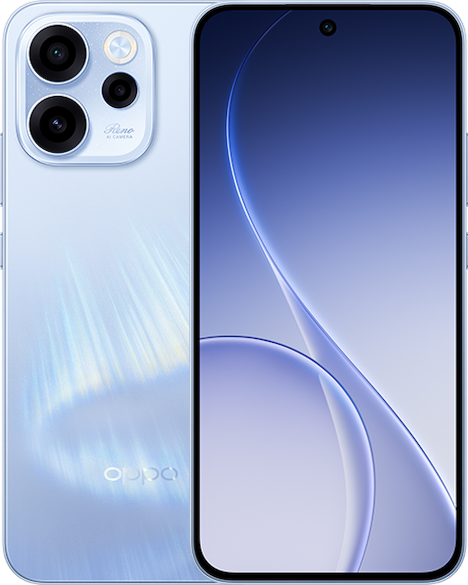OPPO Reno 15 F 5G 12/256 GB Akıllı Telefon Aurora Mavisi