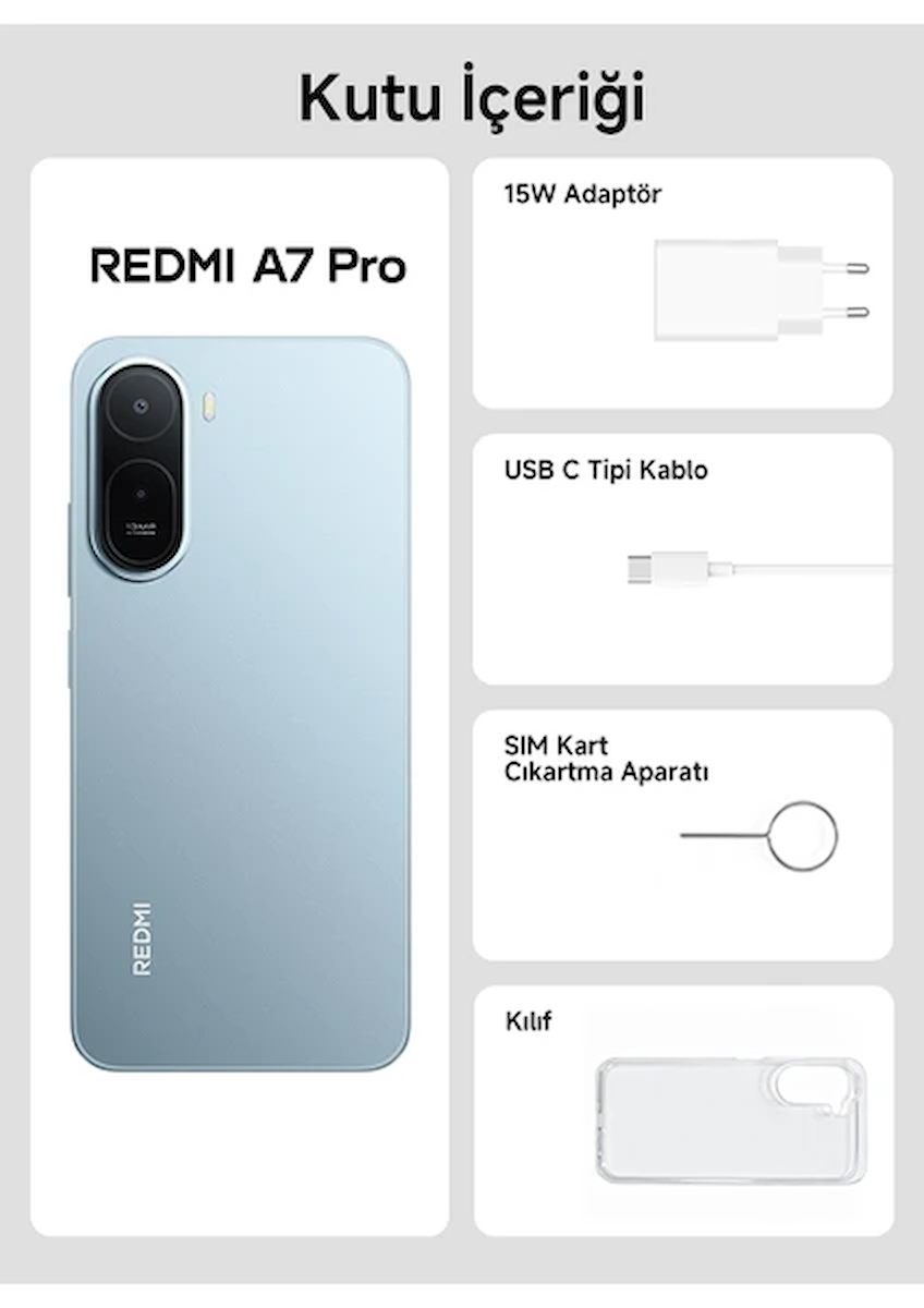 Xiaomi Redmi A7 Pro 4GB RAM 128GB, Mavi
