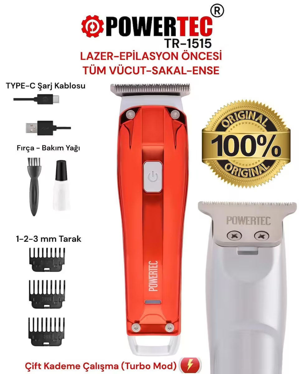 Powertec TR-1515 Kuru Çok Amaçlı Tıraş Makinesi