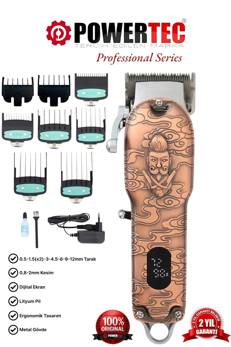 TR-6700 Profesyonel Şarjlı Saç Sakal Tıraş Makinesi