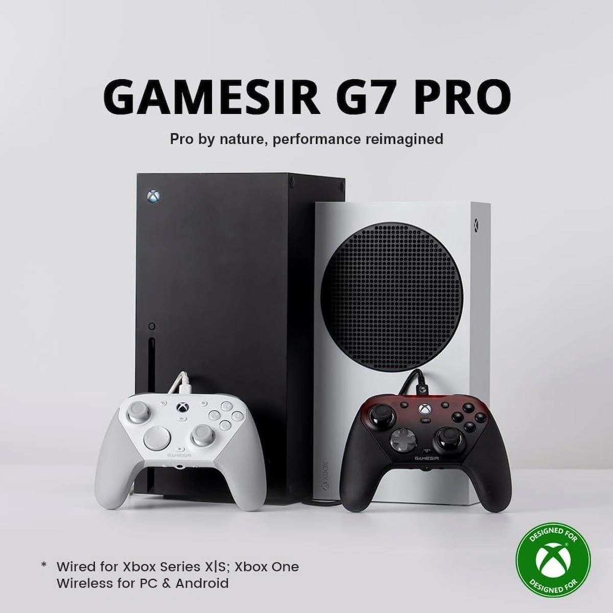 GameSir G7 Pro 3 Mod Kablolu TMR Sticks, Hall Effect Analog Controller Xbox Series X|S, Xbox One, Android ve Windows Beyaz
